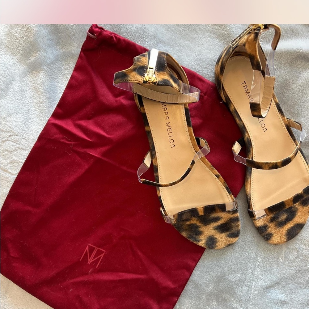 Tamara Mellon Animal Print Sandals